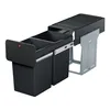 Hailo EcoLine Design Duo L Einbau-Mülltrennsystem, 2x14 Produktbild-Vorschau 1