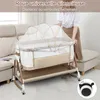 Babybett Beistellbett Schaukelfunktion Babywiege,6-stufige Produktbild-Vorschau 11