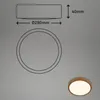 LED plafondlamp, 16W, 2000 lumen, 3000K, afmetingen 4x28 Productafbeelding-voorbeeld 6