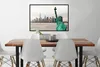 MuchoWow® Gerahmtes Poster Der Horizont von Manhattan und Produktbild-Vorschau 2