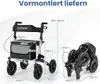 rollator a 4 ruote in alluminio, rollator pieghevole con Anteprima dell’immagine prodotto 5