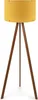 A yellow floor lamp with a tripod base. Anteprima dell’immagine prodotto
