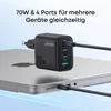 ANKER Zolo Charger 70W Ladegerät 3x USB-C 1x USB-A Produktbild-Vorschau 2