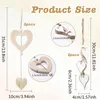 Set van 4 Houten Hart Hangers voor Raamdecoratie Productafbeelding-voorbeeld 2