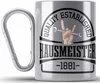 Trendation - Hausmeister Edelstahl Tasse Karabiner Produktbild-Vorschau 1