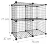 Scaffale a incastro Relaxdays, scaffale modulare a cubi, Anteprima dell’immagine prodotto 4