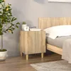 vidaXL Nočný stolík Sonoma Dubové drevo Materiál Náhľad obrázku produktu 1