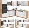 Rohová kuchyňa Vicco R-Line Biely vysoký lesk/dub Goldkraft Náhľad obrázku produktu 8