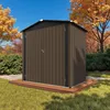 HOMAVO Gerätehaus Metall mit Pultdach, Gartenhaus Metall Produktbild-Vorschau 1