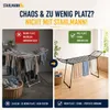 STAHLMANN® Wäscheständer XXL ausziehbar [25 m Produktbild-Vorschau 2