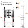Teleskopický žebřík, výška, nerezová ocel, nosnost 150 kg, Náhled obrázku produktu 2