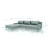 TRADA Gartensofa lounge set Bahama S Beige Gartenmöbel set Produktbild-Vorschau 5