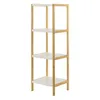 Scaffale da bagno Balsfjord con 4 ripiani Scaffale in bambù Anteprima dell’immagine prodotto 3