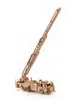 A wooden model fire truck with an extended ladder, displayed against a white background. Náhľad obrázku produktu