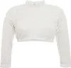 Dirndlbluse Bernried weiß hochgeschlossen 3/4-Arm Produktbild-Vorschau 4