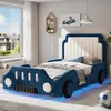 Letto per bambini Merax, modello imbottito, 90x200 cm, con Anteprima dell’immagine prodotto 6