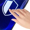 A hand is touching a screen displaying a shield icon on a blue digital background. Náhled obrázku produktu