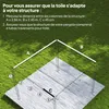 Outsunny Toile de toit de rechange pour pergola toile de Voir les images du produit 3