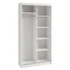 BEAUTYSOFA | Kleiderschrank DONATELLO 100 cm Weiß/Artisan Produktbild-Vorschau 3