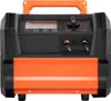 A close-up front view of an orange and black electronic device with a screen and controls. Podgląd zdjęcia produktu