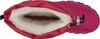 Top-down view of the inside of a pink boot, showing the fluffy white lining. Produktbild-Vorschau
