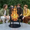 Feuerkorb mit Funkenschutz und Bodenplatte Produktbild-Vorschau 2