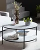 Tavolino con 2 ripiani Ø 80 cm Anteprima dell’immagine prodotto 10