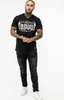 Herren T-Shirt normale Passform CRASHED Black/White XXL Produktbild-Vorschau 3