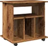 vidaXL Roll container old wood look 60x45x60 cm materiál na Náhled obrázku produktu 1