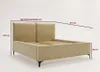 Doppelbett LINZ 160x200 cm, schönes Polsterbett auf hohen Produktbild-Vorschau 6