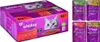 A collage of a box of cat food and individual pouches of cat food. Podgląd zdjęcia produktu