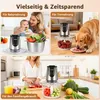 FATABETA Gemüseschneider mit 500 W, zwei 2 L Schüsseln Produktbild-Vorschau 2