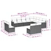 The Living Store 12-tlg. Garten-Sofagarnitur mit Kissen Produktbild-Vorschau 8