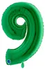 Grote folieballon met cijfer, 40 inch/102 cm | Groen, Productafbeelding-voorbeeld 4