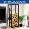 DanDiBo Stojak na drewno opałowe wewnątrz metalowy ze Podgląd zdjęcia produktu 3