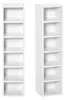 2-teiliges CD-Regal aus Holz mit 12 F?chern, wei?, 21 x Produktbild-Vorschau 1