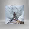Bilder auf glas - Einteilig - Laterne Meer Sturm - 40x40cm Produktbild-Vorschau 3