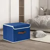 Opvouwbare opbergorganizer met deksel, donkerblauw, set van Productafbeelding-voorbeeld 5