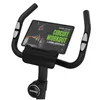 Close-up of the handlebars and tablet holder of a stationary bike. Produktbild-Vorschau