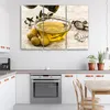 Triptychon auf leinwand essen & trinken - grün 60x40 cm Produktbild-Vorschau 2