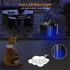 2.2L Katzen Trinkbrunnen mit Bewegungsmelder Blaue LED Produktbild-Vorschau 2