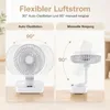 Tischventilator Akku 4000 mAh, oszillierender USB Produktbild-Vorschau 2