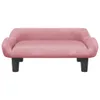 Kindersofa Rosa 70x40x24 cm Samt Produktbild-Vorschau 3
