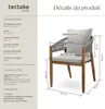 Chaise de jardin MANACOR au design corde - grège, Lot de 4 Voir les images du produit 6