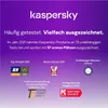Marketing image for Kaspersky highlighting awards and test results. Produktbild-Vorschau