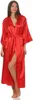 Camicia da notte kimono lunga da donna in seta vestaglia, Anteprima dell’immagine prodotto 1