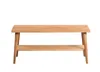 Bank Garderobenbank Sitzbank RUDI 90x30 cm Wildeiche Massiv Produktbild-Vorschau 4