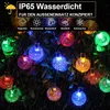 9.5M 50LEDs Solar Lichterkette Kugel LED Beleuchtung mit 8 Produktbild-Vorschau 2
