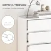 HOMCOM Komoda s 5 zásuvkami, odnímateľná, bez úchytiek Náhľad obrázku produktu 5