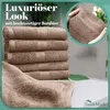 Frottier Handtücher 8er Pack 50x100cm, 100% Baumwolle, Sand Produktbild-Vorschau 6